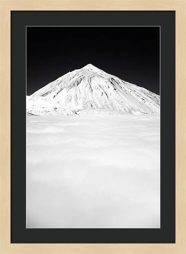 Teide Mountain Rising Above Clouds