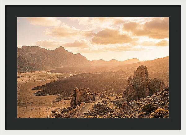 Teide Volcanic Vista At Sunset