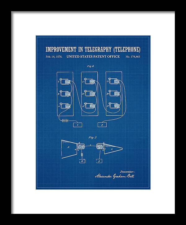 Telephone Bell Blueprint Patent Us174465a