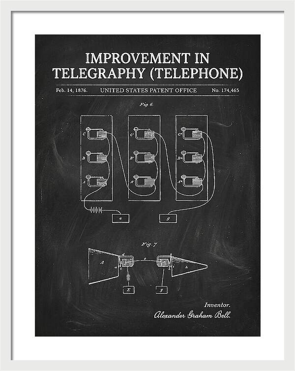 Telephone Bell Chalkboard Patent Us174465a