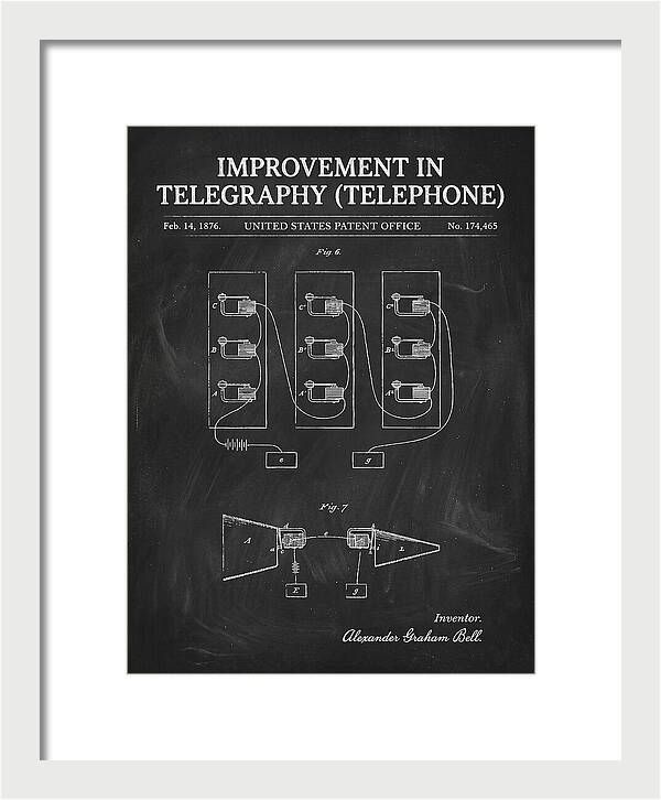 Telephone Bell Chalkboard Patent Us174465a
