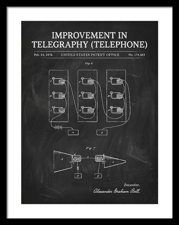Telephone Bell Chalkboard Patent Us174465a