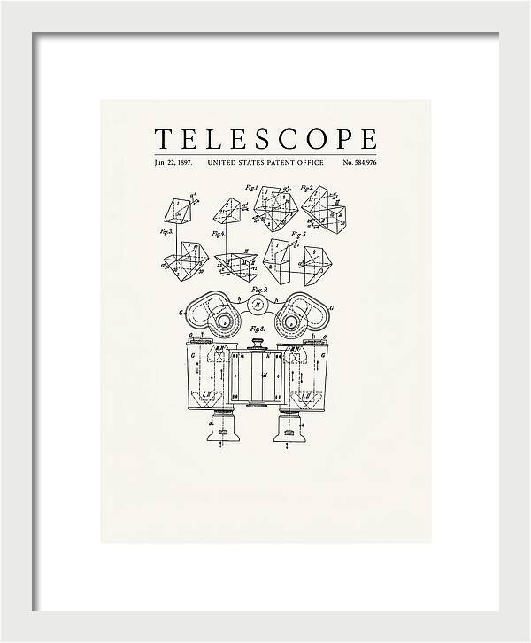 Telescope Binoculars Minimalist Patent Us584976