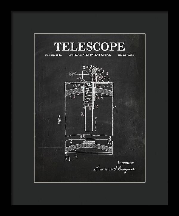 Telescope Chalkboard Patent Us2670656