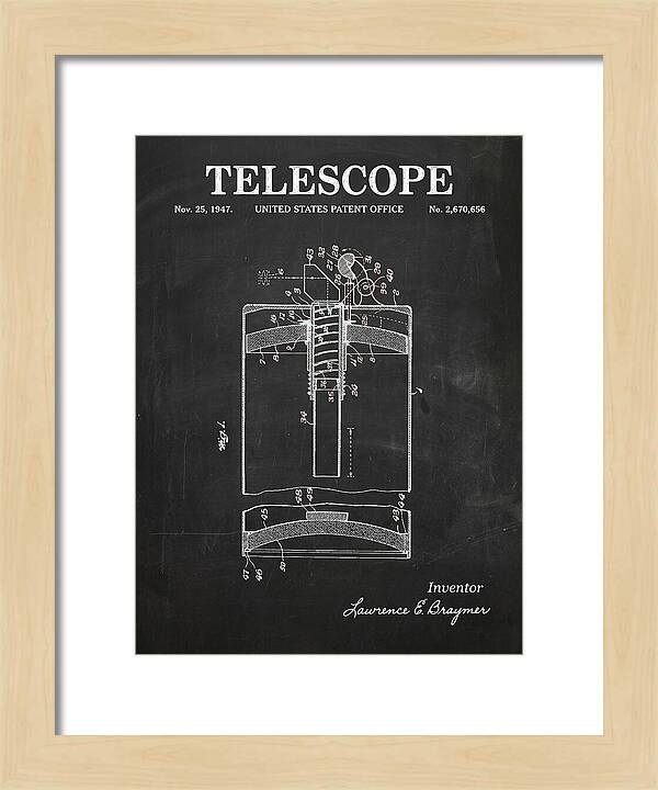 Telescope Chalkboard Patent Us2670656