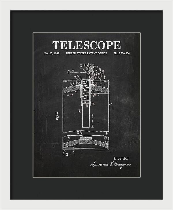 Telescope Chalkboard Patent Us2670656