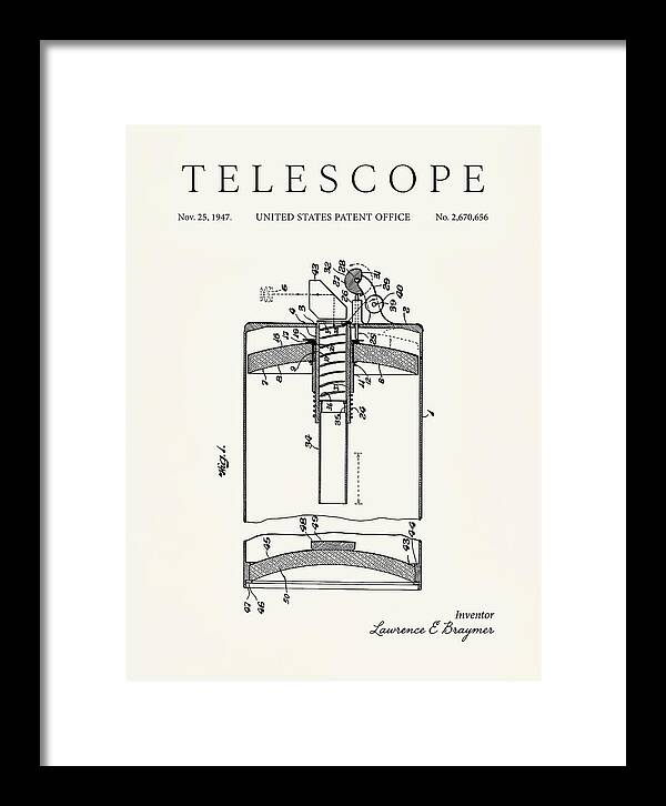 Telescope Minimalist Patent Us2670656