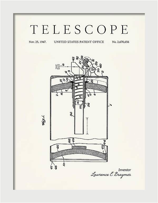 Telescope Minimalist Patent Us2670656