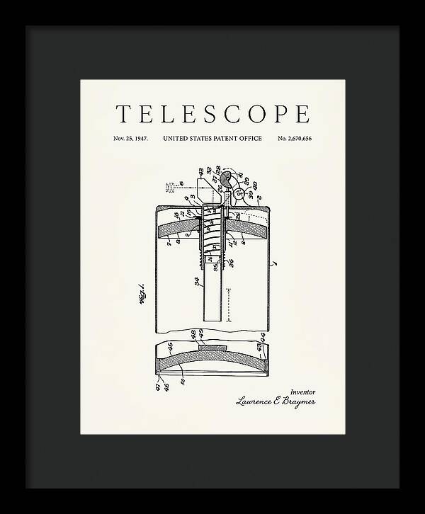 Telescope Minimalist Patent Us2670656