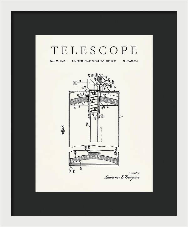 Telescope Minimalist Patent Us2670656