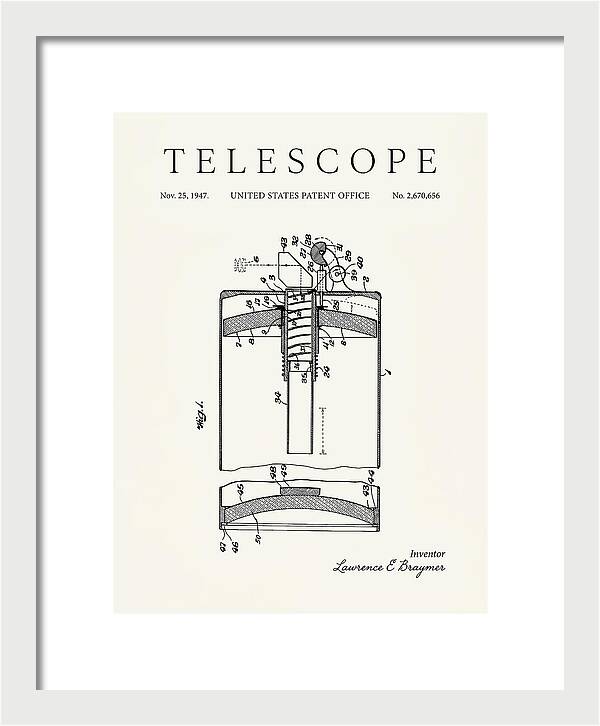 Telescope Minimalist Patent Us2670656