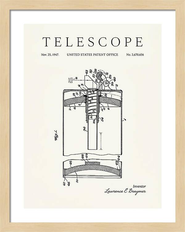 Telescope Minimalist Patent Us2670656