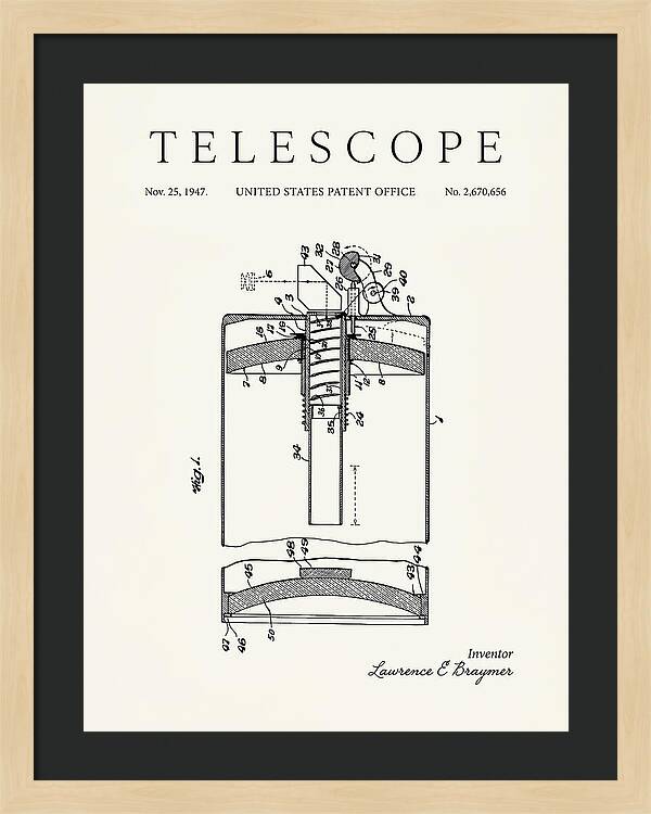 Telescope Minimalist Patent Us2670656