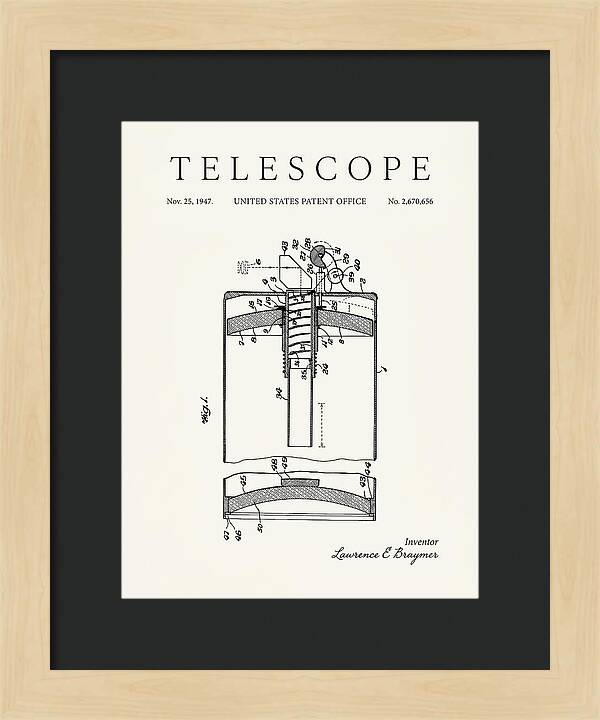 Telescope Minimalist Patent Us2670656