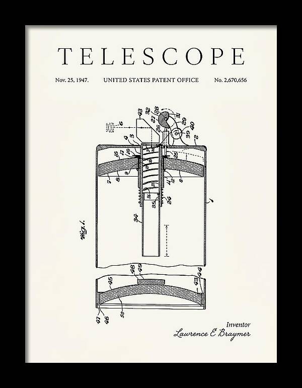 Telescope Minimalist Patent Us2670656