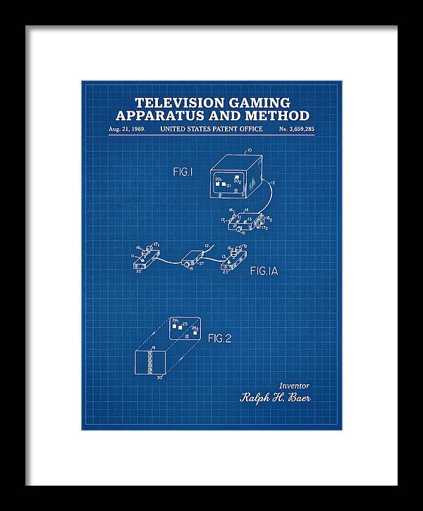 Television Gaming Apparatus And Method Blueprint Patent Us3659285a