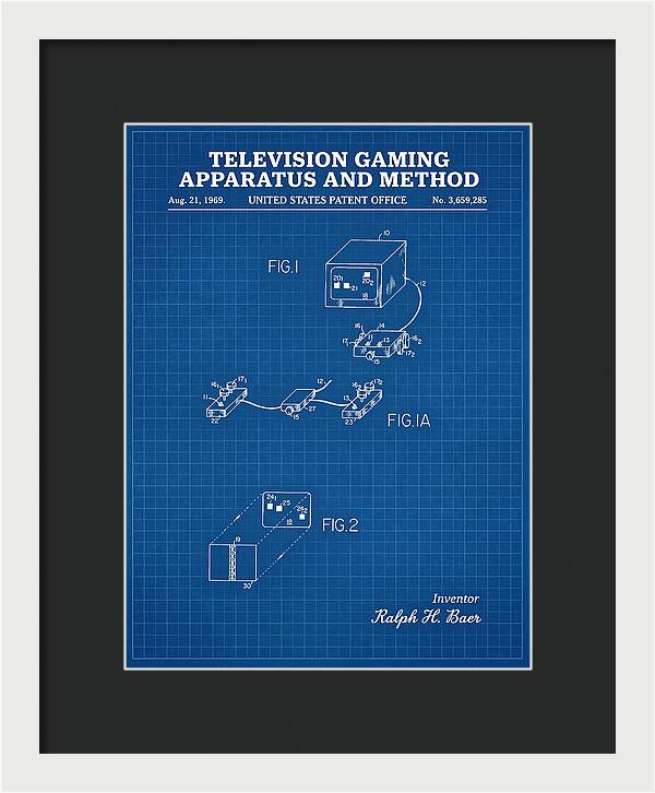 Television Gaming Apparatus And Method Blueprint Patent Us3659285a