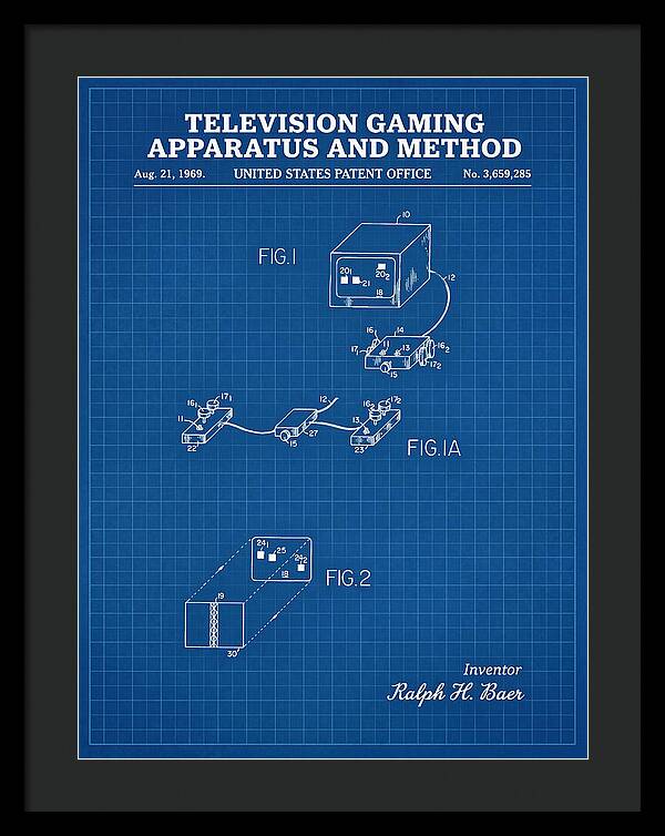 Television Gaming Apparatus And Method Blueprint Patent Us3659285a