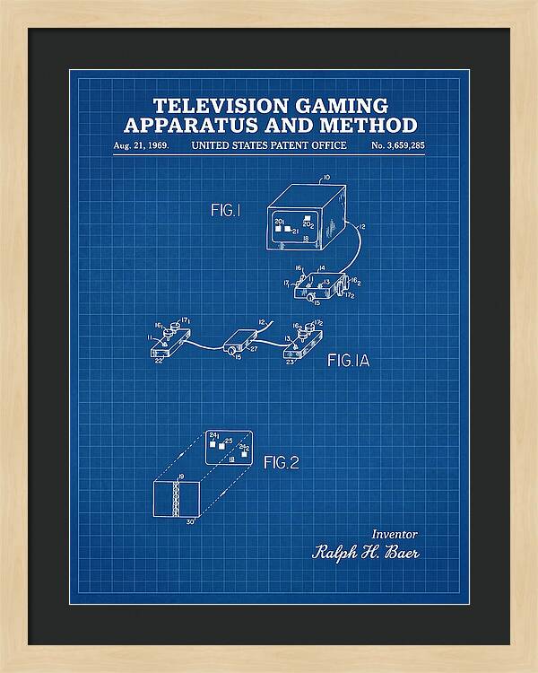 Television Gaming Apparatus And Method Blueprint Patent Us3659285a