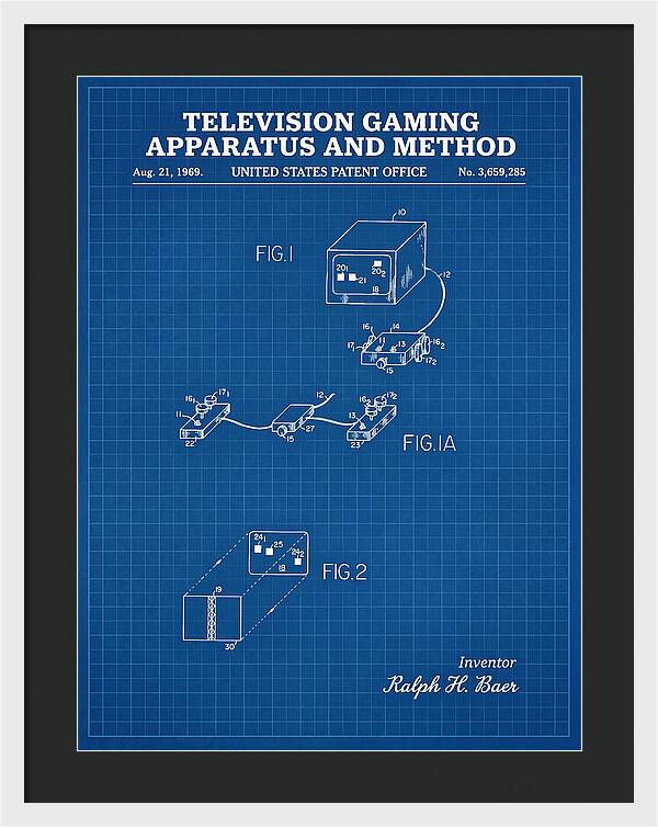 Television Gaming Apparatus And Method Blueprint Patent Us3659285a