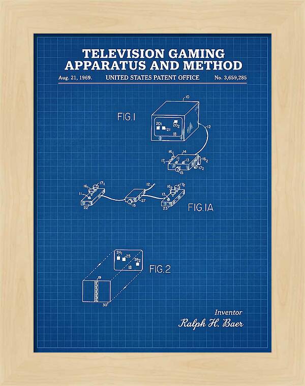 Television Gaming Apparatus And Method Blueprint Patent Us3659285a