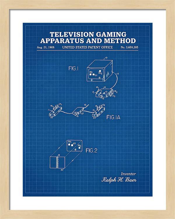 Television Gaming Apparatus And Method Blueprint Patent Us3659285a