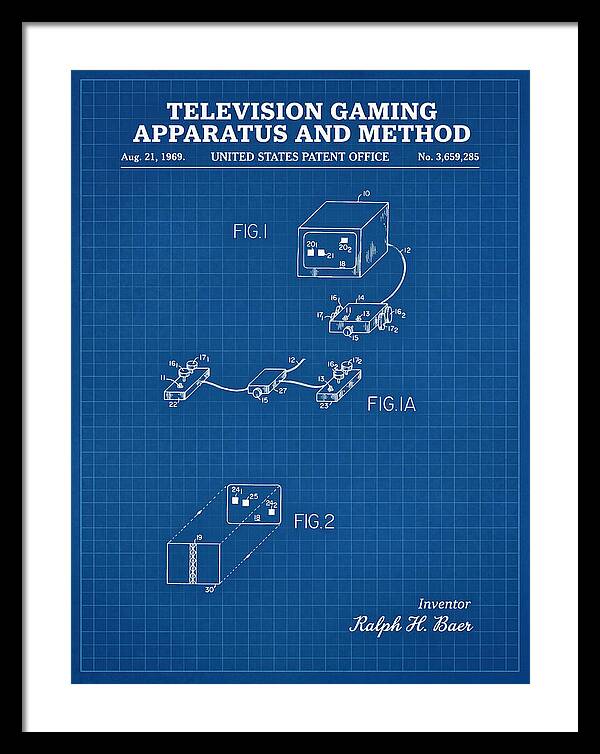 Television Gaming Apparatus And Method Blueprint Patent Us3659285a