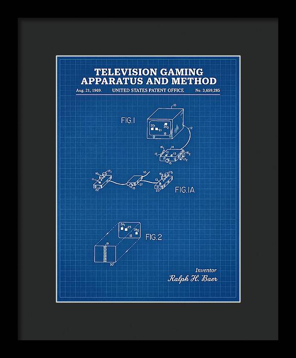 Television Gaming Apparatus And Method Blueprint Patent Us3659285a