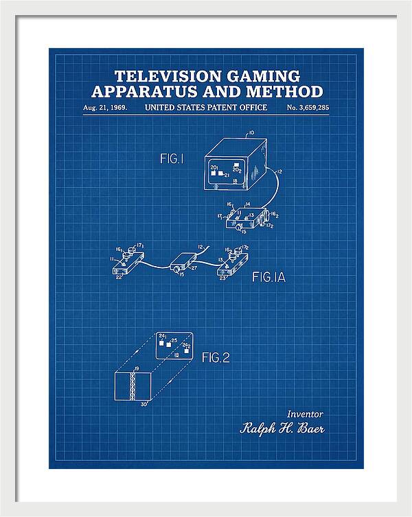 Television Gaming Apparatus And Method Blueprint Patent Us3659285a