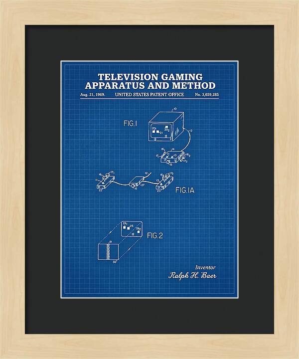 Television Gaming Apparatus And Method Blueprint Patent Us3659285a