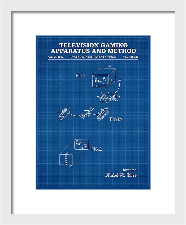 Television Gaming Apparatus And Method Blueprint Patent Us3659285a