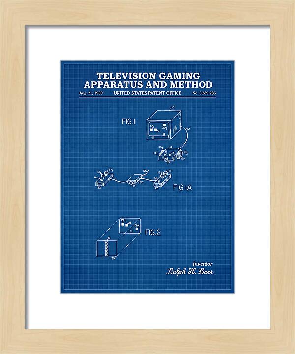 Television Gaming Apparatus And Method Blueprint Patent Us3659285a