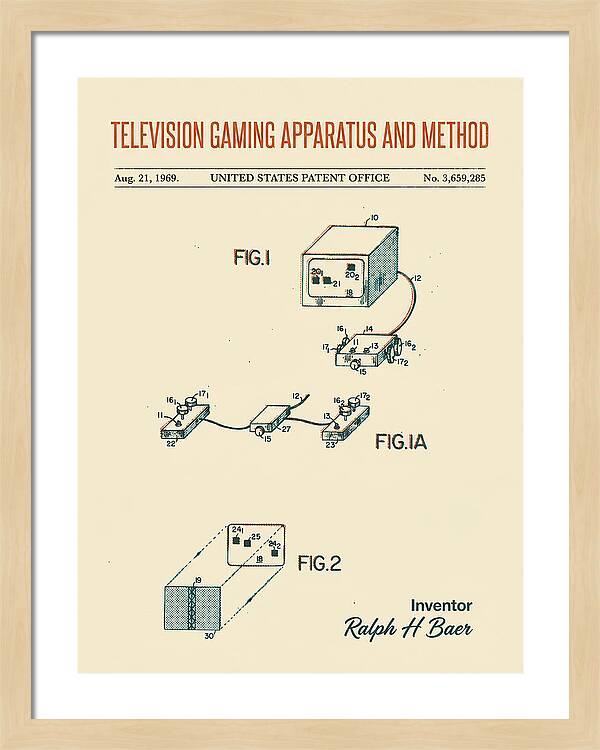 Television Gaming Apparatus And Method Retro Patent Us3659285a