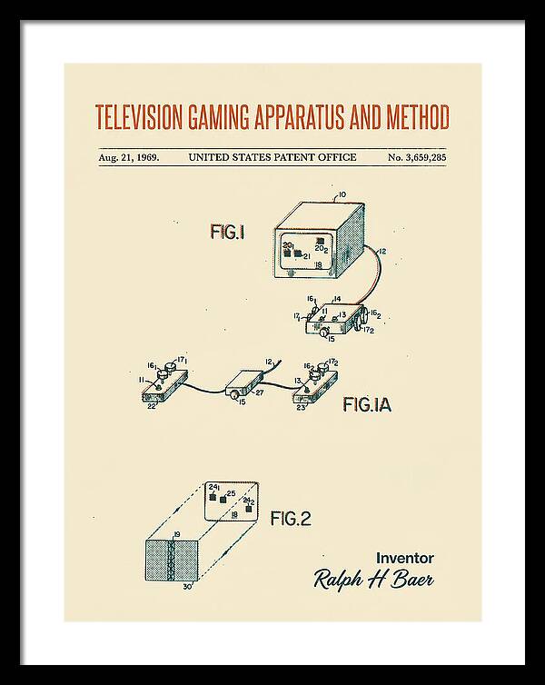 Television Gaming Apparatus And Method Retro Patent Us3659285a