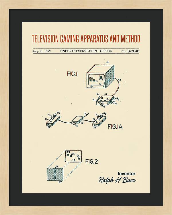 Television Gaming Apparatus And Method Retro Patent Us3659285a