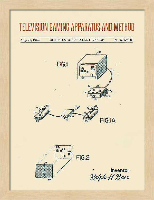 Television Gaming Apparatus And Method Retro Patent Us3659285a