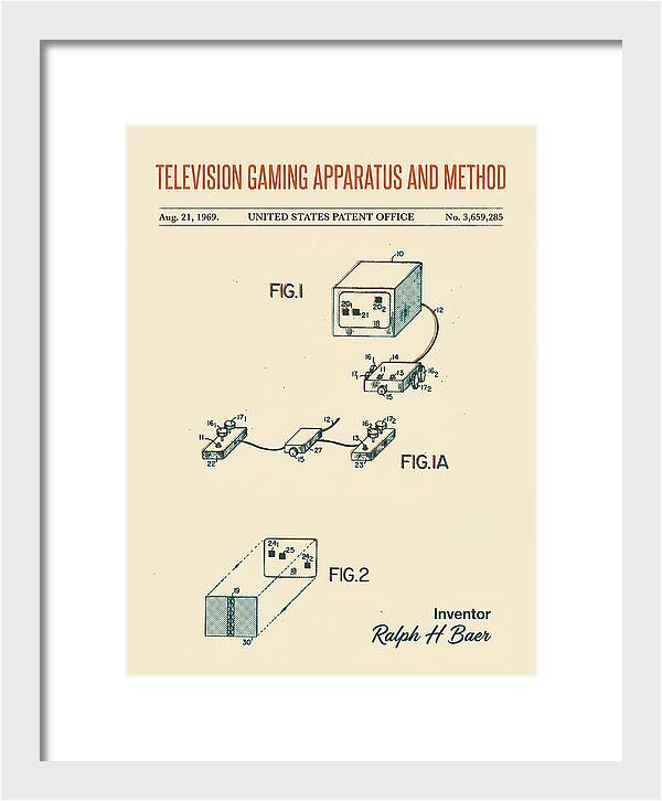 Television Gaming Apparatus And Method Retro Patent Us3659285a