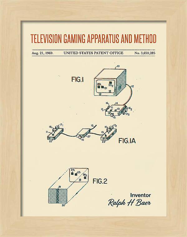 Television Gaming Apparatus And Method Retro Patent Us3659285a