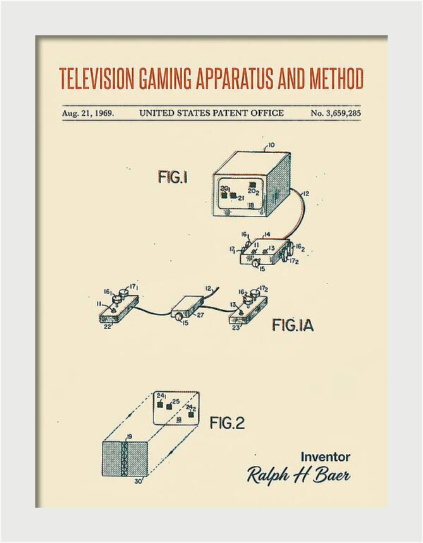 Television Gaming Apparatus And Method Retro Patent Us3659285a