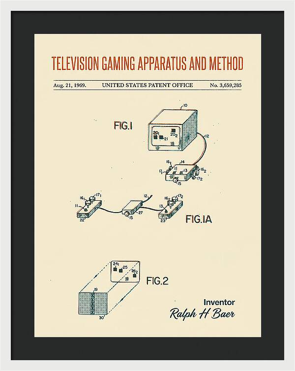 Television Gaming Apparatus And Method Retro Patent Us3659285a