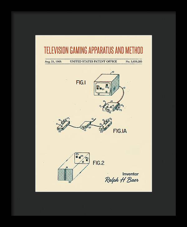 Television Gaming Apparatus And Method Retro Patent Us3659285a