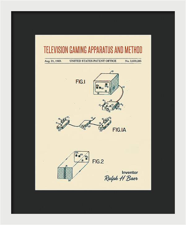 Television Gaming Apparatus And Method Retro Patent Us3659285a