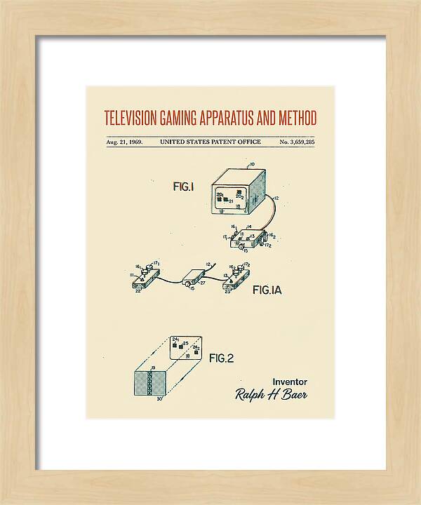 Television Gaming Apparatus And Method Retro Patent Us3659285a
