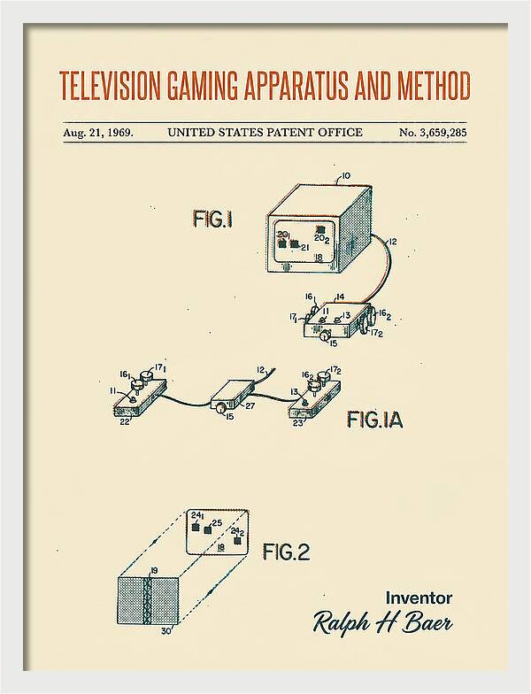 Television Gaming Apparatus And Method Retro Patent Us3659285a