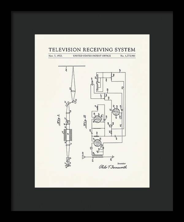 Television Receiving System Minimalist Patent Us1773981a
