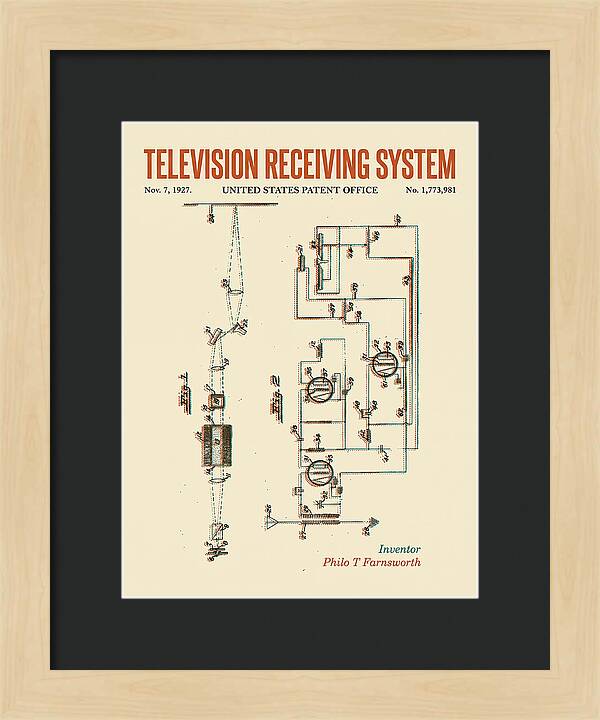 Television Receiving System Retro Patent Us1773981a