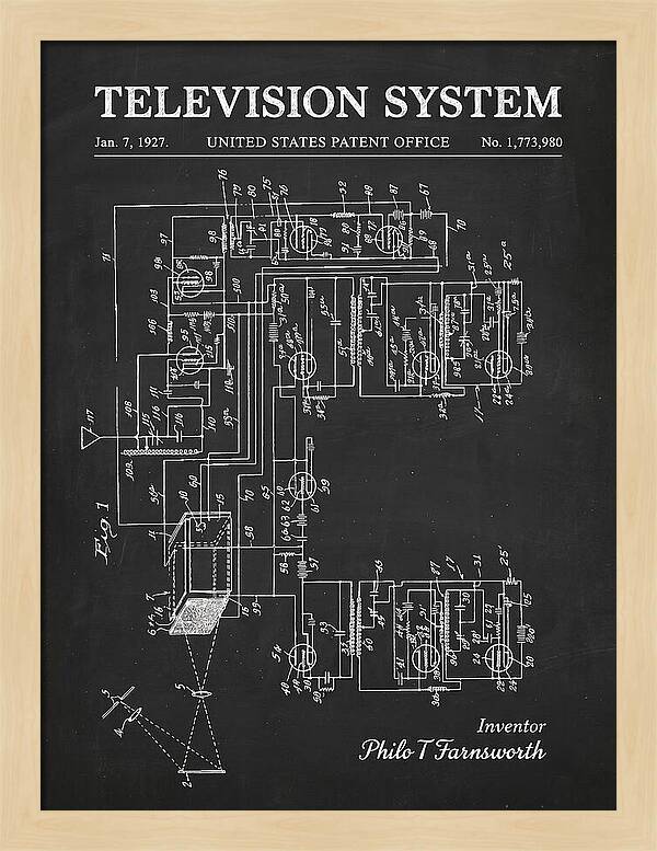 Television System Chalkboard Patent Us1773980a