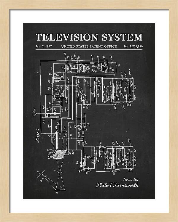 Television System Chalkboard Patent Us1773980a