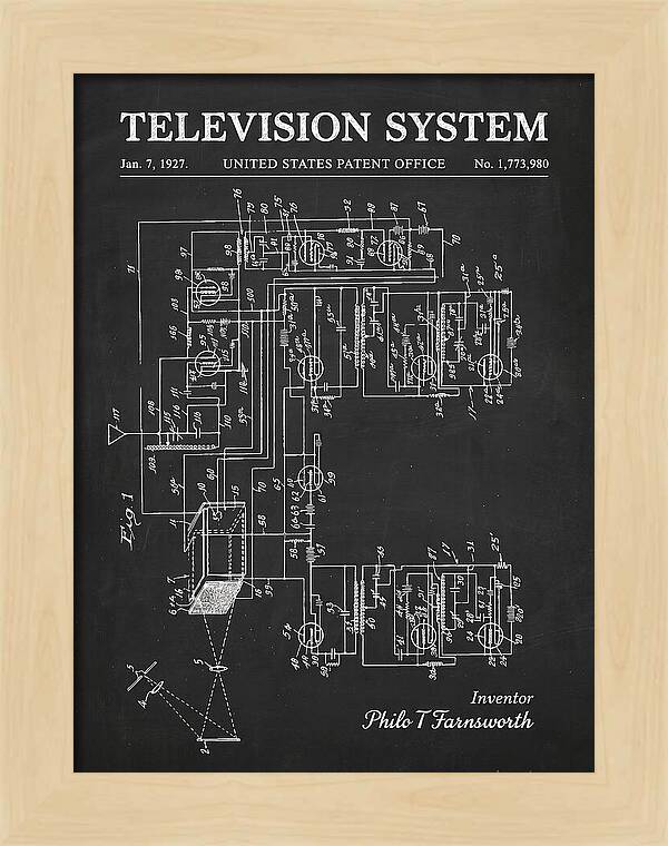 Television System Chalkboard Patent Us1773980a