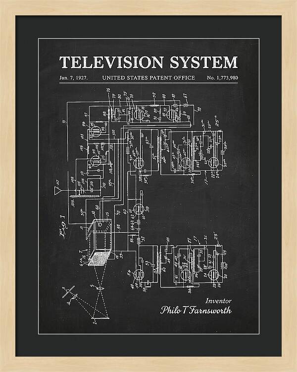 Television System Chalkboard Patent Us1773980a